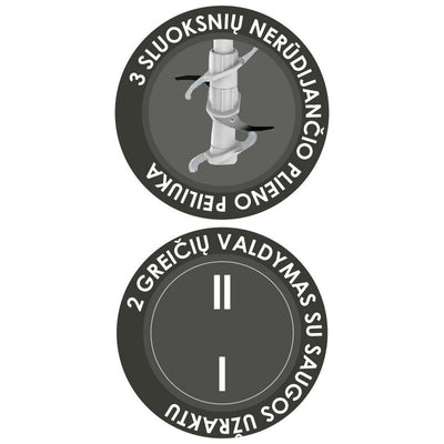 Maisto smulkintuvas Zyle ZY86CH, 2 l