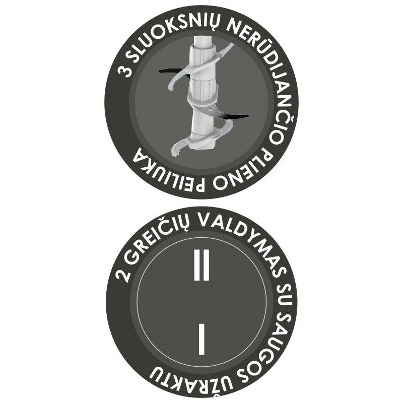 Maisto smulkintuvas Zyle ZY86CH, 2 l