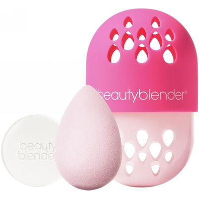Набор спонжей для макияжа BeautyBlender All Stars Pink Starter Set BB27894, в комплект входят: спонж для макияжа, мыло и футляр.