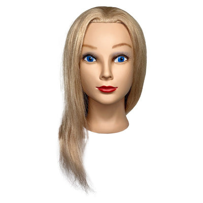 Manekeno galva Osom Professional XUCMSN802, su 100% sintetiniais, šviesiais plaukais, ilgis nuo 55-60 cm