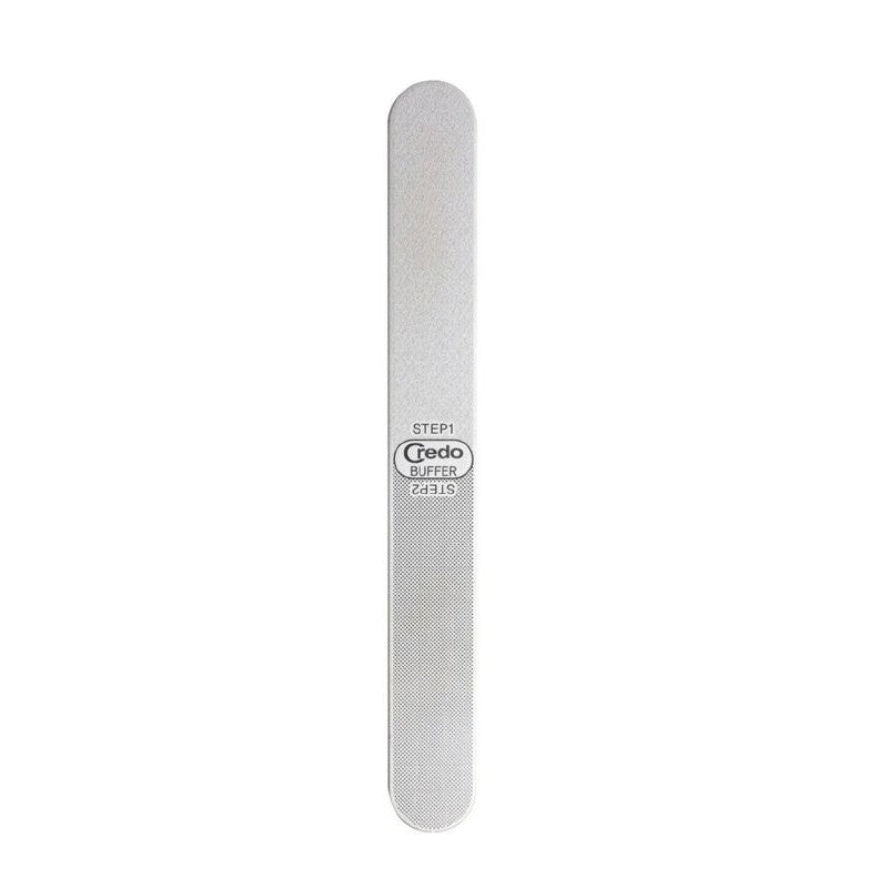 Metalinė, dvipusė dildė nagams Credo 2 in 1 Metal Nailfile & Buffer, CRE03855