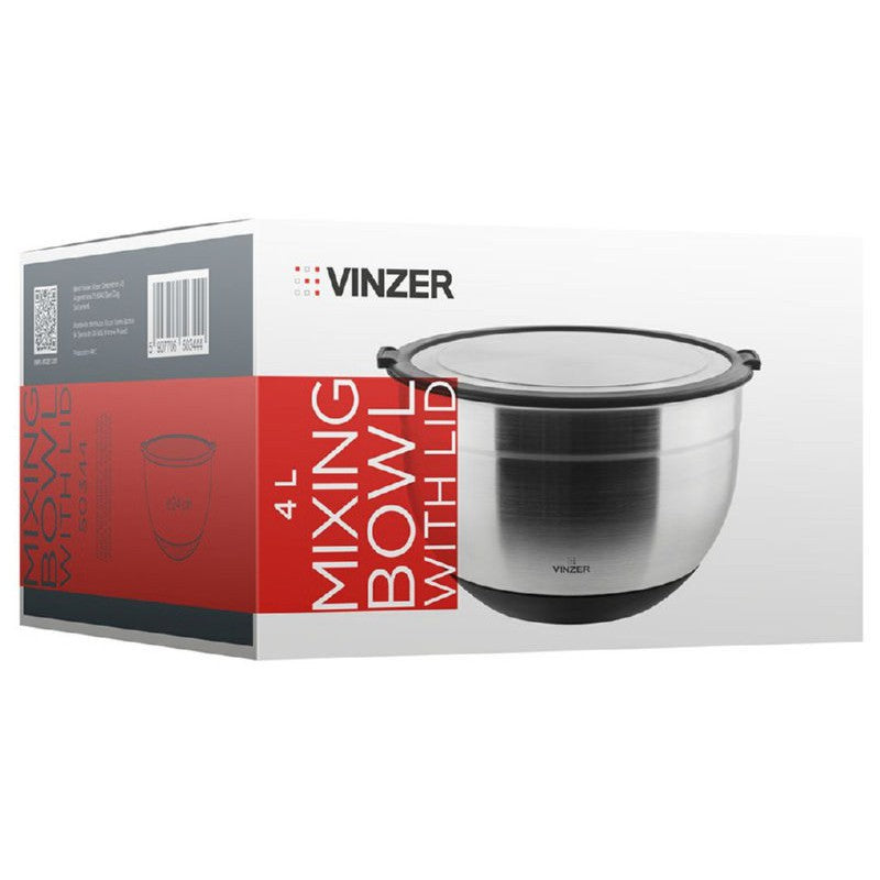 Миска металлическая Vinzer VNZ50344, 4 л.