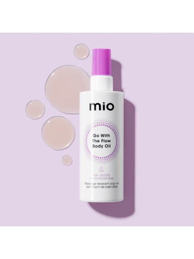 mio GO With THE FLOW успокаивающее масло для тела, 130 мл.