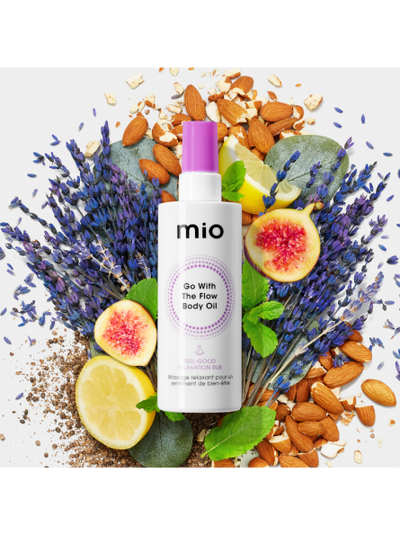 mio GO WITH THE FLOW soothing body oil, 130 ml.