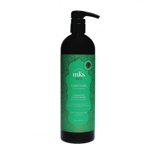MKS eco Curly Hair Hydrating Conditioner Soft Blossom Scent Drėkinantis garbanotų plaukų kondicionierius 739ml