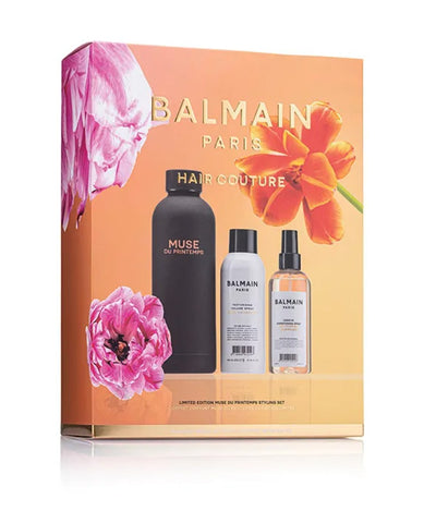 BALMAIN HAIR Muse du Printemps apimties plaukų rinkinys / Muse du Printemps Styling Set Black +DOVANA BALMAIN PLAUKŲ DULKSNA 50 ML