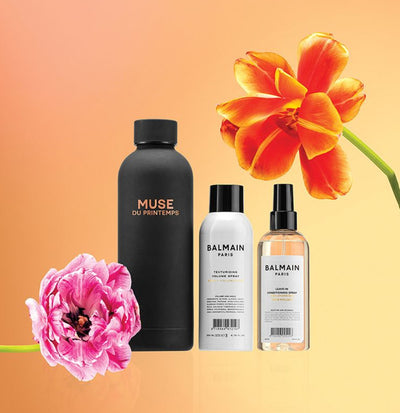BALMAIN HAIR Muse du Printemps apimties plaukų rinkinys / Muse du Printemps Styling Set Black +DOVANA BALMAIN PLAUKŲ DULKSNA 50 ML