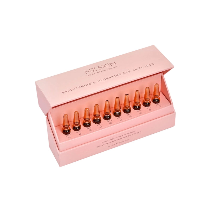 MZ Skin Brightening & Hydrating Eye Ampoules Šviesinančios ampulės paakiams 10x1ml