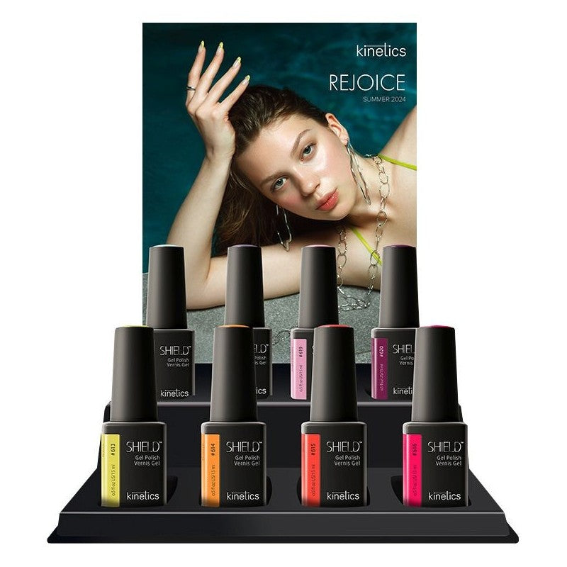 Nail polish set Kinetics Summer 2024 Rejoice Shield Mini Display KGPK074T