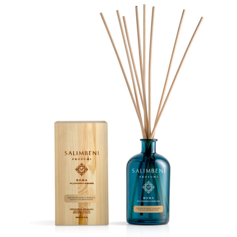 Home fragrance WALNUT AND BRIAR WOOD Salimbeni 1000ml diffuser + gift Previa hair product 