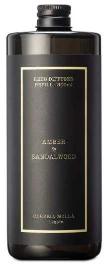 CERERIA MOLLA namų kvapo papildymas „Amber & Sandalwood“ 500 ml.