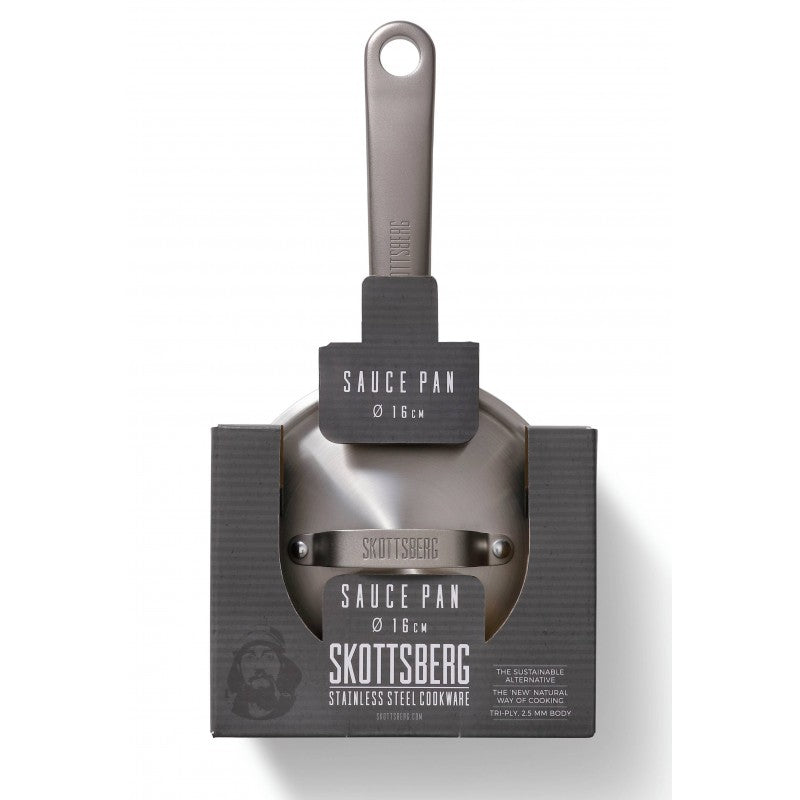 Nerūdijančio plieno puodas su rankena Skottsberg 16 cm