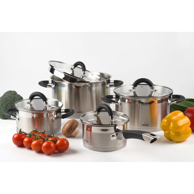 Nerūdijančio plieno puodų rinkinys Progresso Vinzer 50021, 4 vnt.