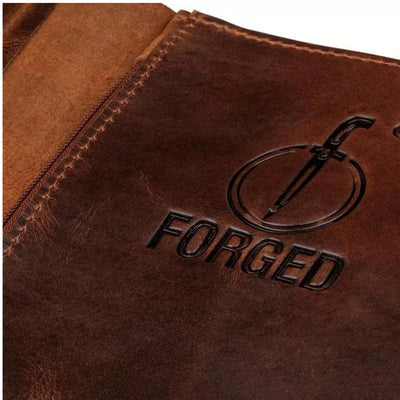 Кожаный чехол для ножа, кованый