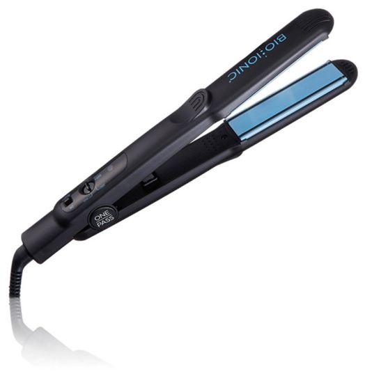 Bio Ionic НОВЫЙ выпрямляющий утюжок OnePass® 1 дюйм, ЕС, 2 зубца, устройство для укладки волос