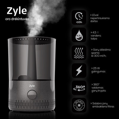Увлажнитель воздуха Zyle ZY204HG, 4,5 л
