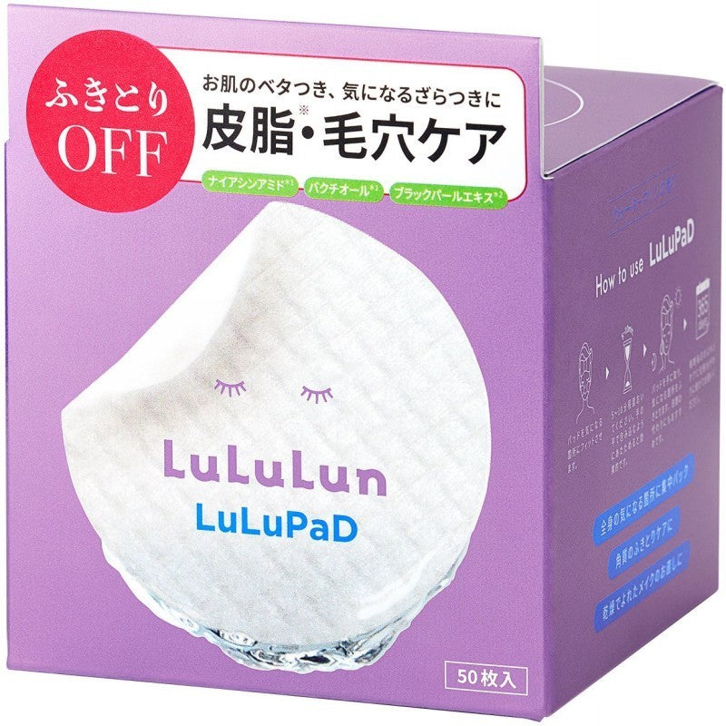 Padeliai veido valymui LuLuLun LuLuPad Sebum & Pore Care LU1766, 50 vnt.