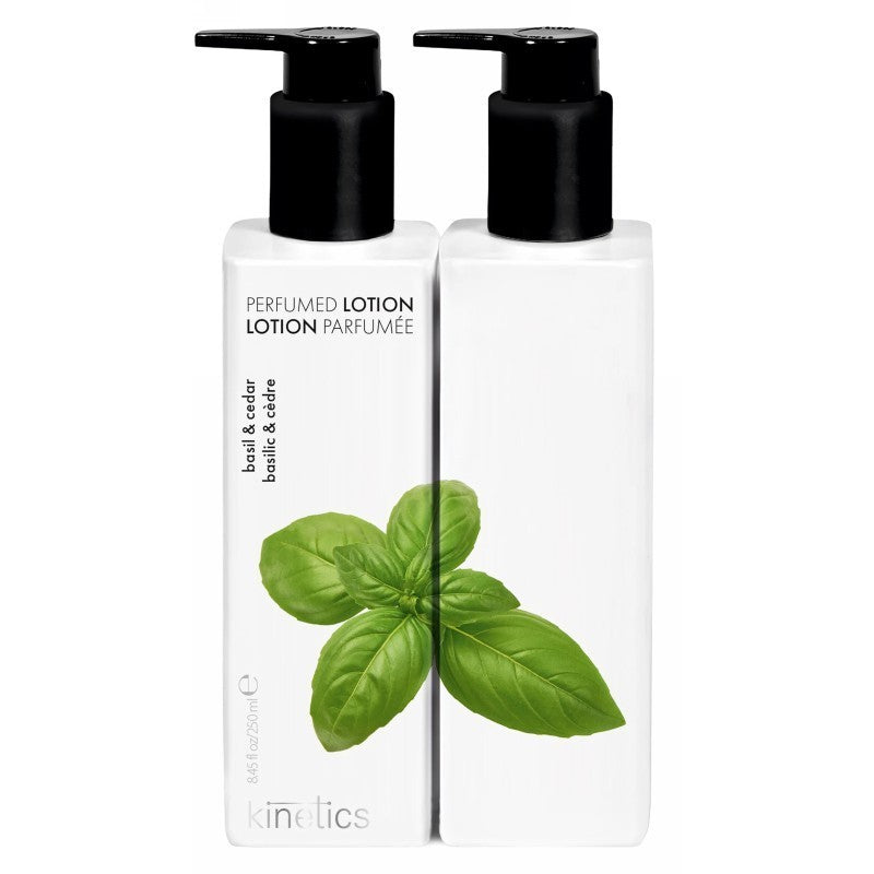 Parfumuotas losjonas rankoms ir kūnui Kinetics Hand & Body Lotion Basil & Cedar KL031, 250 ml