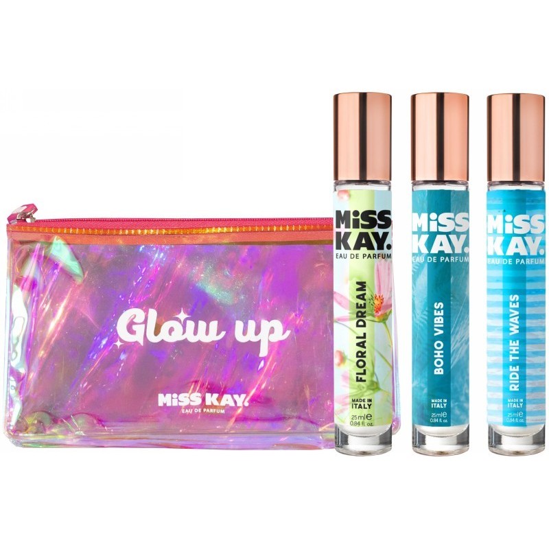 Parfumuoto vandens rinkinys Miss Kay Glow Up Kit MISS40186, 3 x 25 ml
