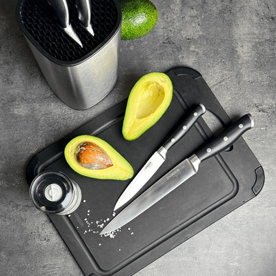 Peilių rinkinys su stovu Vinzer Classic VNZ50114, 4 vnt.