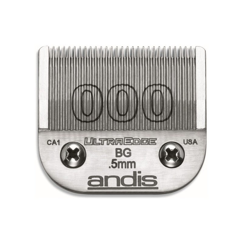 Blades for Andis Ultra Edge 000 AN-64073 hair clippers AG, AGC, AGR, BG, BGC, BGR, MBG, SMC, 0.5 mm long