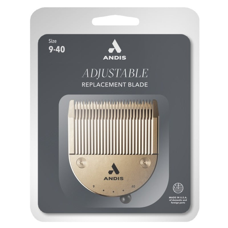 Blade Andis Adjustable Replacement Blade Gold AN-73550 for animal hair clipper CTA-1 Vida, gold color, 1 pc.
