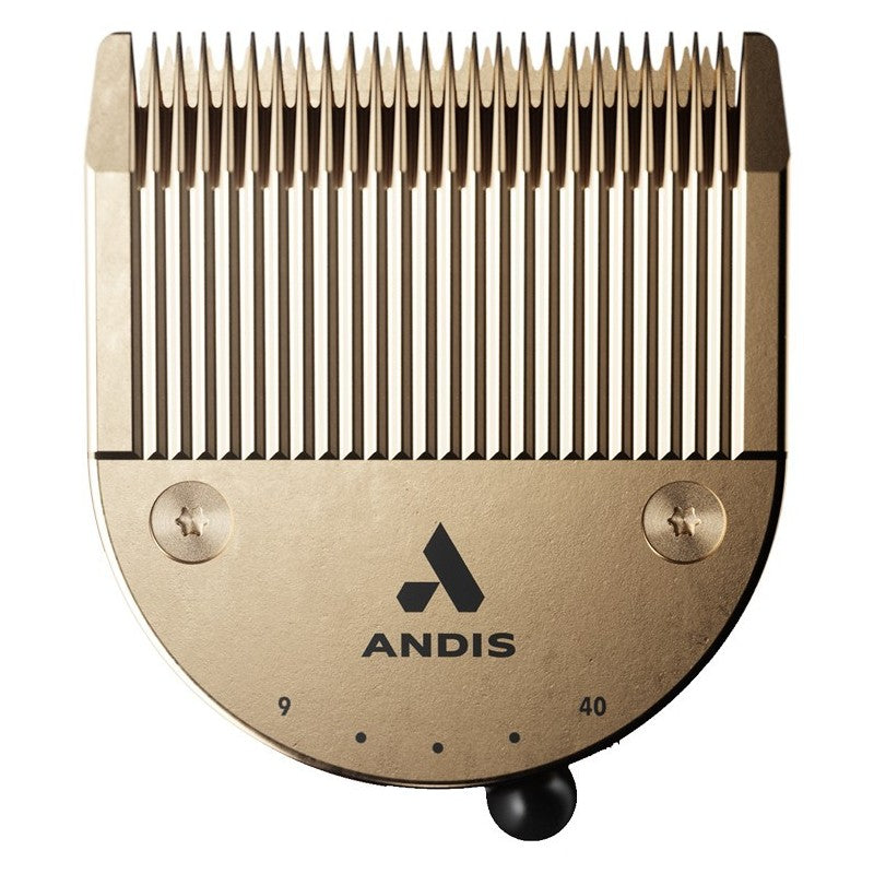 Peiliukas Andis Adjustable Replacement Blade Gold AN-73550, skirtas gyvūnų plaukų kirpimo mašinėlei CTA-1 Vida, aukso spalvos, 1 vnt.