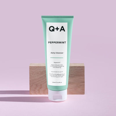 Q+A Peppermint Daily Cleanser Kasdienis veido prausiklis, 125ml