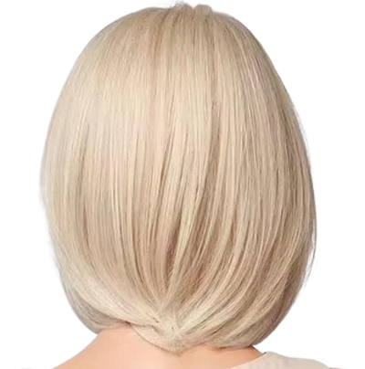 Šviesus sintetinis perukas „Bob“ kirpimo