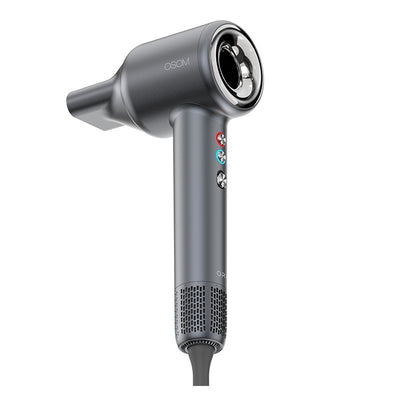 Plaukų džiovintuvas OSOM ORION BLDC High Speed Hair Dryer OSOMH1000GREY, 1600-1800W, su jonų funkcija, pilkos spalvos