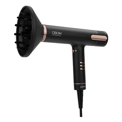 Hair dryer OSOM Professional LUXE BLDC High Speed ​​Hair Dryer OSOMPF08BL, 1500 W, black color