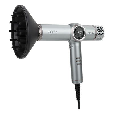 Фен OSOM Professional OPERA BLDC High Speed ​​Hair Dryer OSOMPF07DG, 1500 Вт, цвет серый