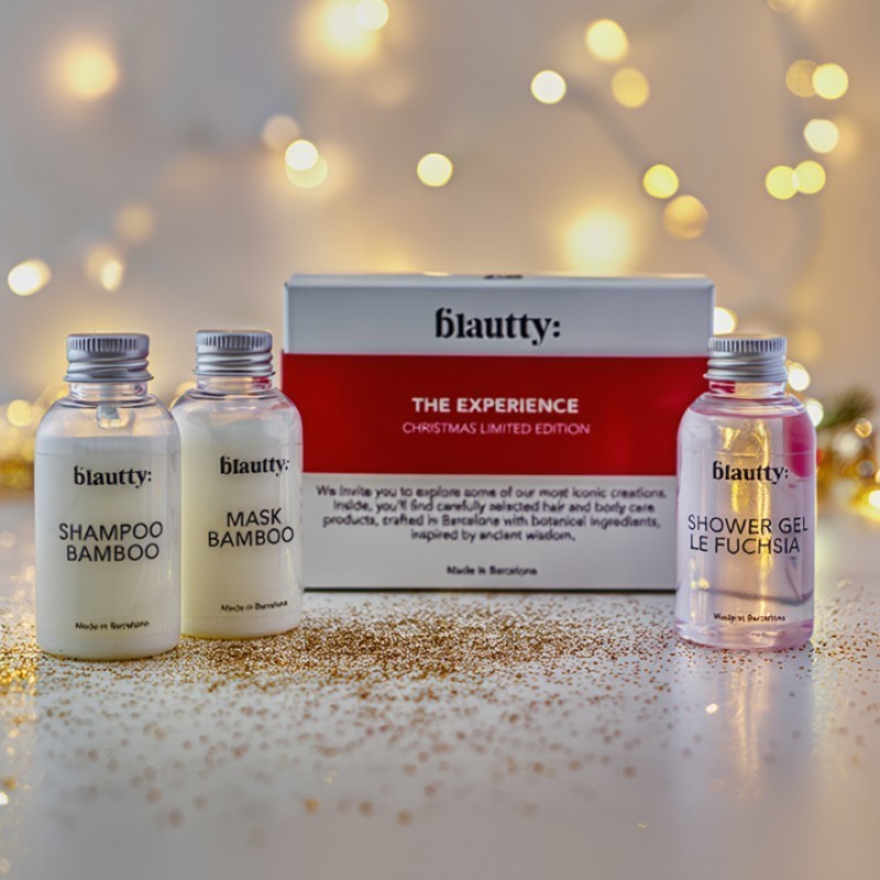 Plaukų ir kūno priežiūros priemonių rinkinys Blautty The Experience Kit BLASETEXP050, rinkinį sudaro šampūnas, kaukė ir dušo želė, 3x50 ml