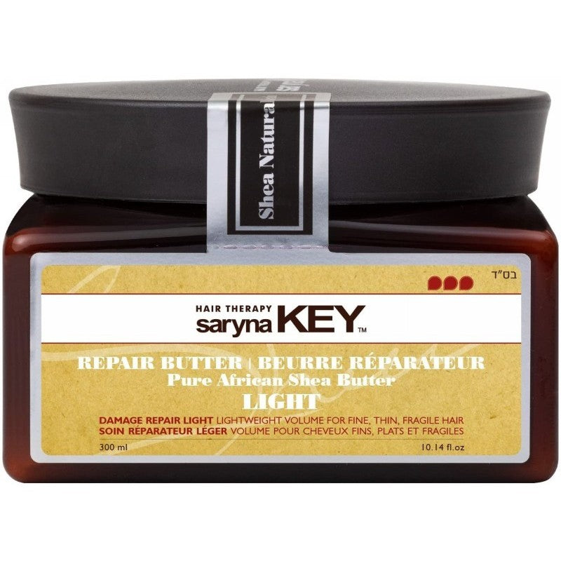 Plaukų kaukė Saryna KEY Damage Repair Light Pure African Shea Butter DL0300TBU, su taukmedžio sviestu, atstatomoji, skirta pažeistiems plaukams, neapsunkina plaukų, 300 ml
