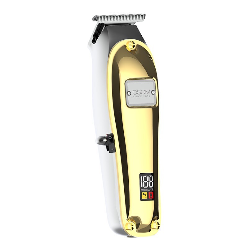 Plaukų kirpimo-kantavimo mašinėlė-trimeris OSOM Electric Hair Trimmer OSOM7GOLD, aukso spalvos