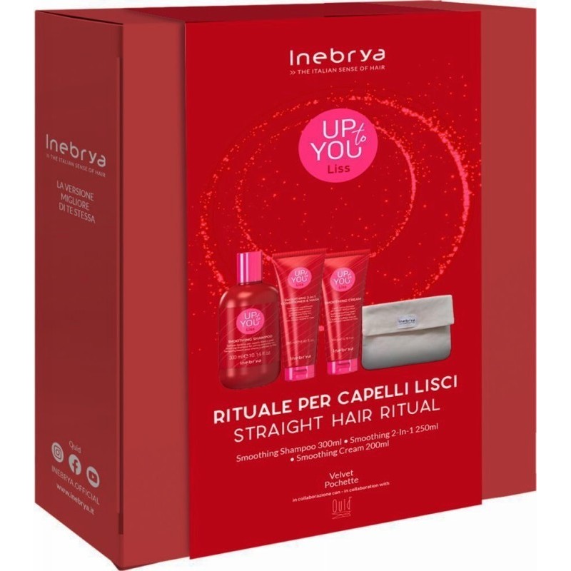 Plaukų priežiūros priemonių rinkinys Inebrya Up to You Liss Straight Hair Ritual ICE88569
