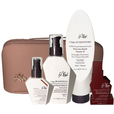 Plaukų priežiūros priemonių rinkinys L'Alga CPR P-18 Medium & Coarse Hair Haircare Bag LALA600422, vidutinio storio ir storiems plaukams