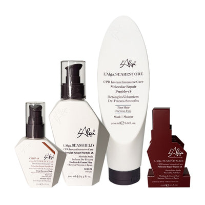 Plaukų priežiūros priemonių rinkinys L'Alga CPR P-18 Medium & Coarse Hair Haircare Bag LALA600422, vidutinio storio ir storiems plaukams