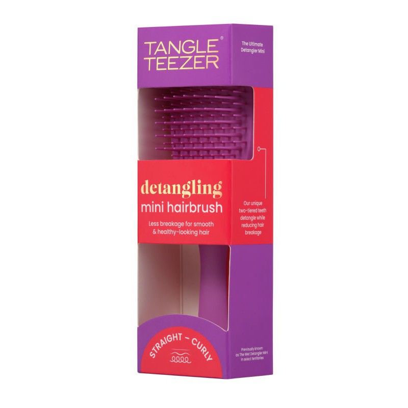 Plaukų šepetys Tangle Teezer Ultimate Detangler Mini Berry & Bright Collect, TT31086AH, 1 vnt,