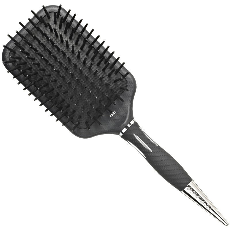 Kent Salon Grooming &amp; Straightening Brush for Thick and/or Wet Hair KS07, flat