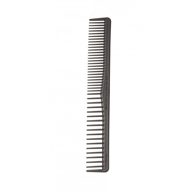 Plaukų šukos OSOM Professional Black Cutting Comb OSOMPRO12BLK, antibakterinės