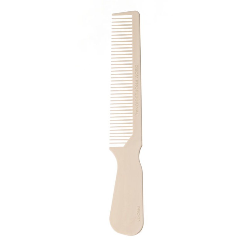 Гребень для волос OSOM Professional White Cutting Comb OSOMPRO71WHT, антибактериальный