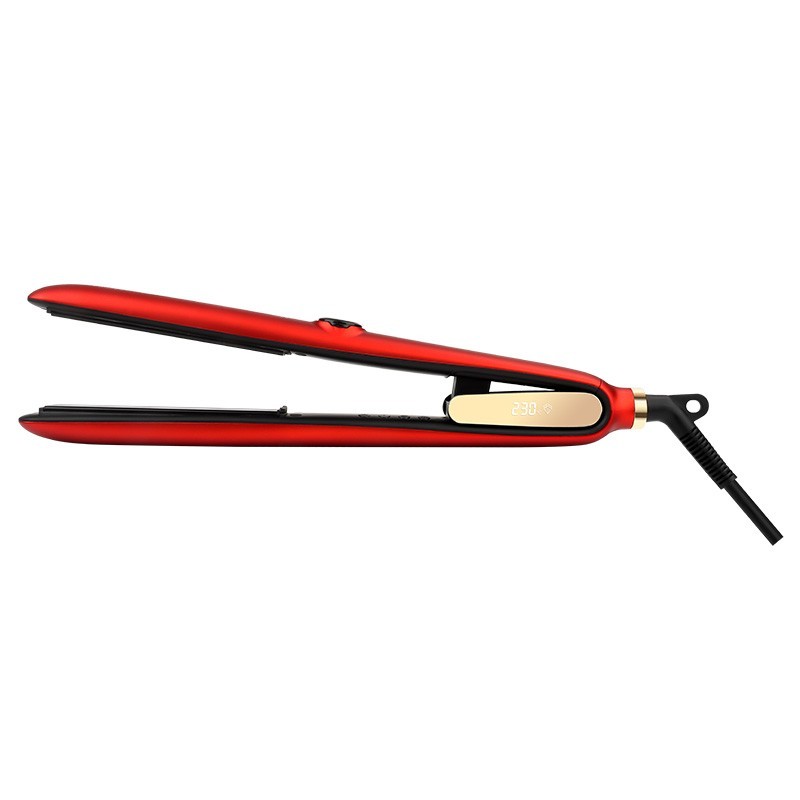 Hair straightener OSOM Professional Duetto Automatic Steam &amp; Infrared Hair Straightener Red OSOMP089RED, with steam and infrared functions, red color