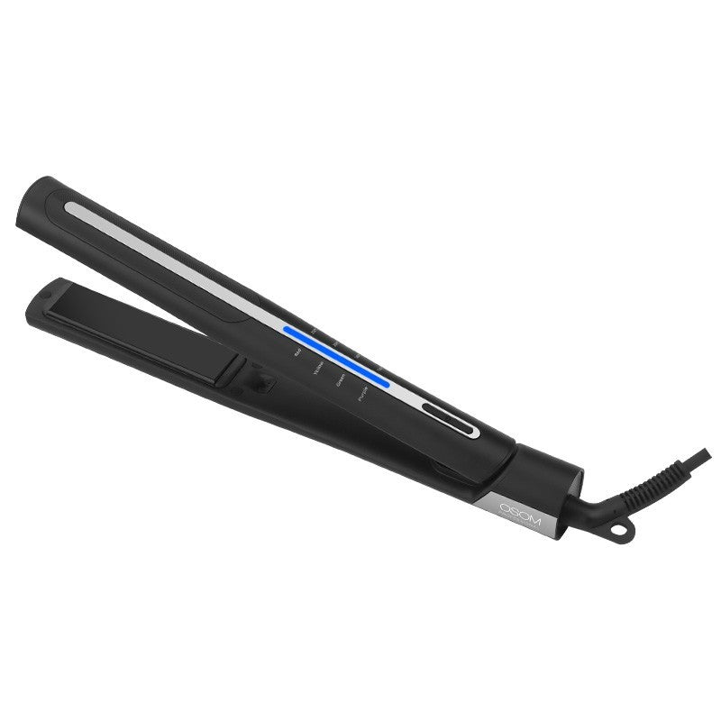 Hair straightener OSOM Professional IONIQ Negative Ion Hair Straightener OSOMP169ST, with negative ion function, black color