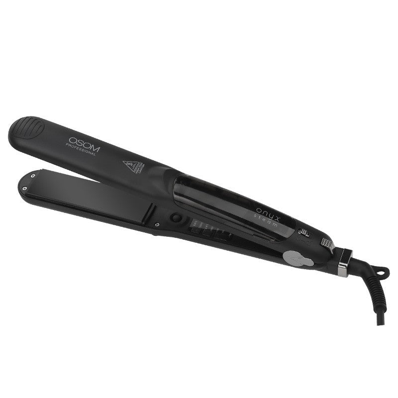 Hair straightener OSOM Professional ONYX Steam Hair Straightener OSOMP088ST, with steam function, black color 