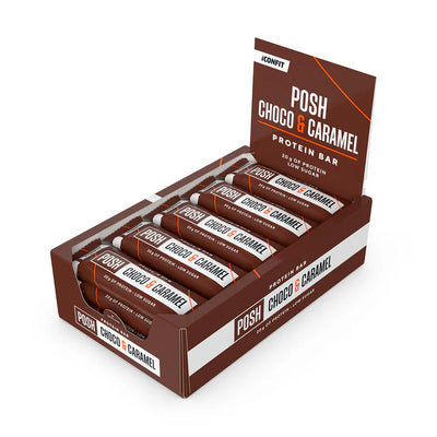 ICONFIT POSH baltyminiai batonėliai (55g) - "Choco&Caramel"