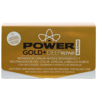 Power Gold Deep Repair, TAHE, восстанавливающее средство для выпрямления волос и нейтрализации желтого оттенка