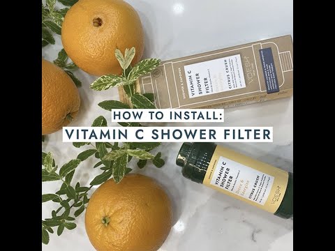 Dušo filtras prisotintas Vitaminu C Voesh Shower & Empower Vitamin C Shower Filter Clean Ocean VBF125CLN, 70 g.