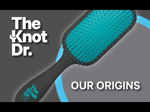 Hair brush The Knot Dr. Pro Brite Marine Paddle Brush Black Pad KDS101, blue