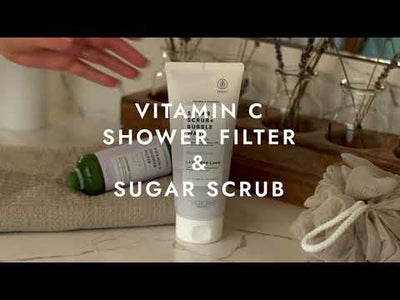 Cukraus šveitiklis kūno ir galvos odos priežiūrai Voesh Shower & Empower Sugar Scrub Bubble Wash Lavender Land VBS107LVR, 210 g.